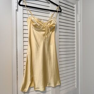 Elegant Satin Chemise in Cream